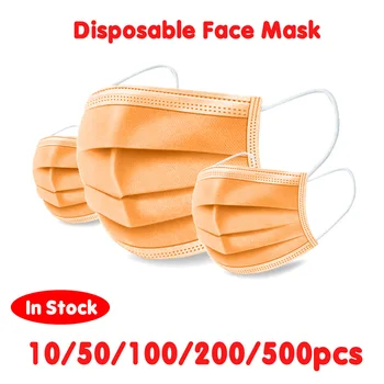 10/50/100/500pcs Disposable Face Mask 3 Layers Filter Anti Dust Smog Earloop Breathable Gauze Mask Orange Adult Face Mouth Masks
10/50/100/500pcs Disposable Face Mask 3 Layers Filter Anti Dust Smog Earloop Breathable Gauze Mask Orange Adult Face Mouth Masks