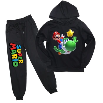 Hot Sale Mario Sweatshirt Pants Hooded Sweatshirt Suit Casual Outerwear Kids Comfortable Sportswear Tops for Children
Hot Sale Mario Sweatshirt Pants Hooded Sweatshirt Suit Casual Outerwear Kids Comfortable Sportswear Tops for Children