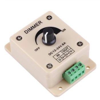 LED Dimmer Switch Brightness Adjust Controller for 3528 5050 5730 5630 Single Color Strip Light DC 12V 24V 8A 30A Black/White
LED Dimmer Switch Brightness Adjust Controller for 3528 5050 5730 5630 Single Color Strip Light DC 12V 24V 8A 30A Black/White