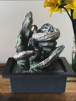 Lucky Wealth Feng Shui Ornaments Flowing Water Sound Desktop Waterfall Fountain Simulation Rockery Waterfall Home Decorations
Lucky Wealth Feng Shui Ornaments Flowing Water Sound Desktop Waterfall Fountain Simulation Rockery Waterfall Home Decorations
