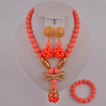 excellent pink coral beads african jewelry set nigerian wedding necklace bridal jewelry sets 20C51
excellent pink coral beads african jewelry set nigerian wedding necklace bridal jewelry sets 20C51