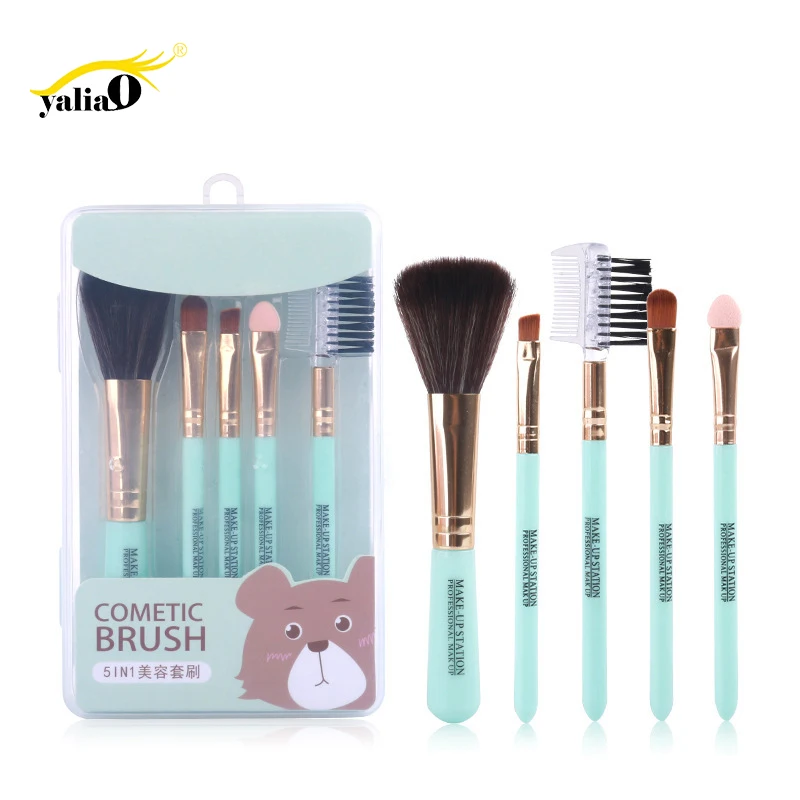 YALIAO 5pcs Blue Box Makeup Brushes Set Powder Foundation Eye Blush Brush Professional Cosmetic Brushes For Woman Beauty
YALIAO 5pcs Blue Box Makeup Brushes Set Powder Foundation Eye Blush Brush Professional Cosmetic Brushes For Woman Beauty