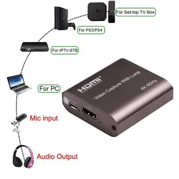 4K 60HZ TV Loop Out HDMI Capture Card Audio Video Recording Plate Game Camera Live 2.0 USB 1080p Grabber For PS4 Streaming K3E8
4K 60HZ TV Loop Out HDMI Capture Card Audio Video Recording Plate Game Camera Live 2.0 USB 1080p Grabber For PS4 Streaming K3E8