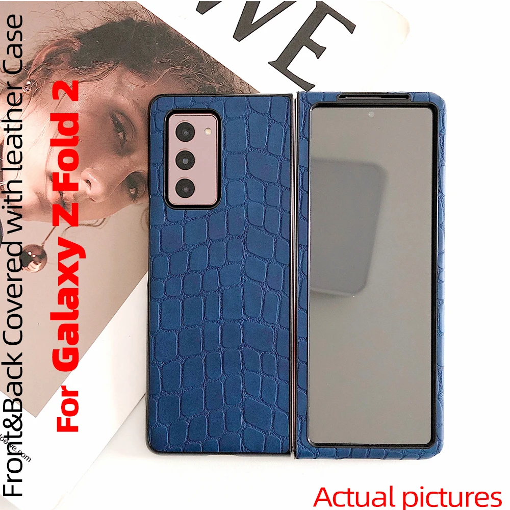 For Galaxy Z Fold 2 Case for Galaxy Z Fold2 5G front and back covered with crocodile leather Case For Galaxy Z Fold2 5G Case
For Galaxy Z Fold 2 Case for Galaxy Z Fold2 5G front and back covered with crocodile leather Case For Galaxy Z Fold2 5G Case