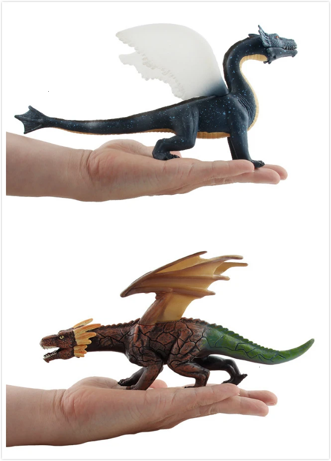 Большой Размер 20 см Западная магия дракон динозавры модель игрушка Парк Юрского