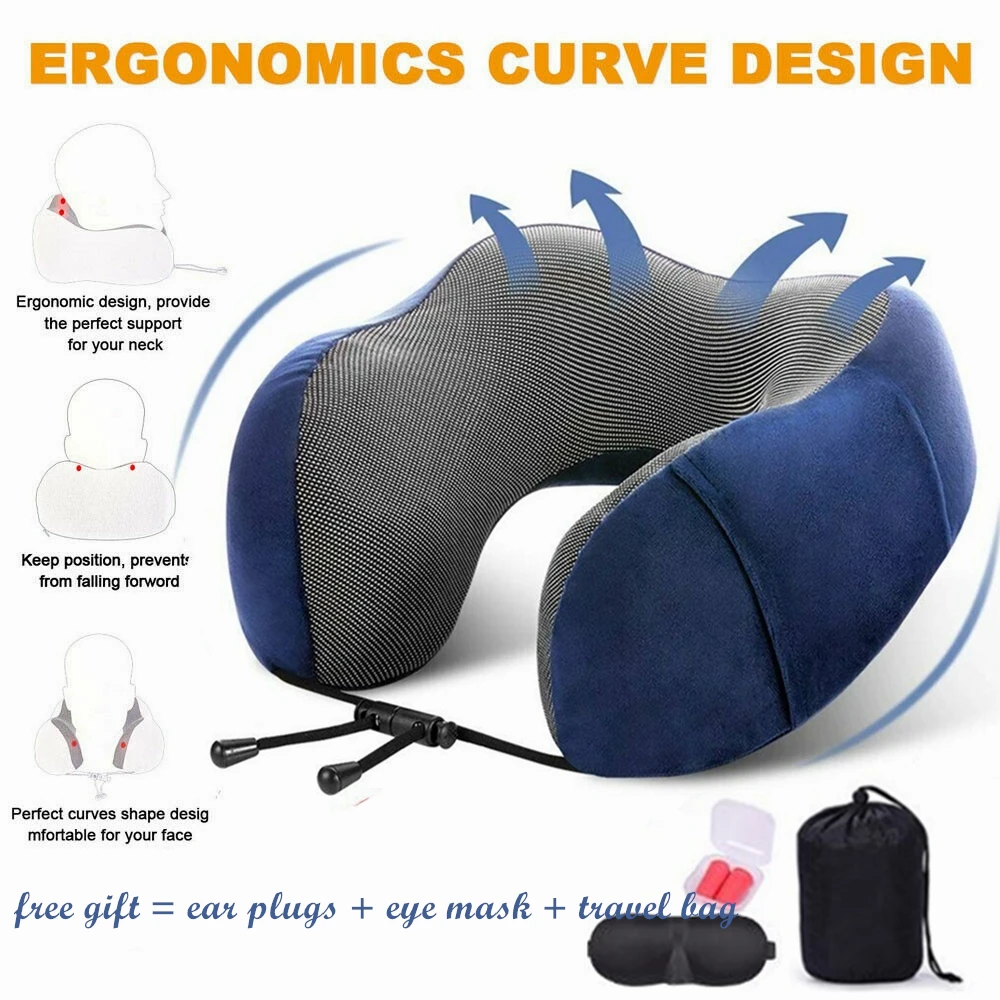 U Shaped Memory Foam Neck Pillows Soft Slow Rebound Space Travel Pillow Solid Neck Cervical Healthcare Bedding 
U Shaped Memory Foam Neck Pillows Soft Slow Rebound Space Travel Pillow Solid Neck Cervical Healthcare Bedding