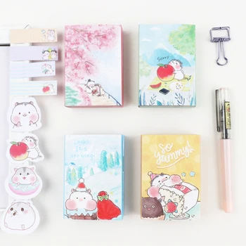 1book Peach Hamster Floded Memo Pad Cartoon mouse Sticky Note Diy Message Paper Notepad Gifts for Kids School Supply
1book Peach Hamster Floded Memo Pad Cartoon mouse Sticky Note Diy Message Paper Notepad Gifts for Kids School Supply
