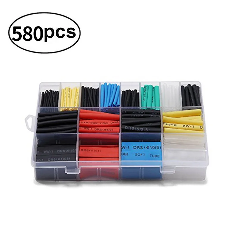 580pcs Colour Environmental Protection Inflaming Retarding Heat Shrink Tube Boxed Colour Heat Shrink Tube Group Combine
580pcs Colour Environmental Protection Inflaming Retarding Heat Shrink Tube Boxed Colour Heat Shrink Tube Group Combine