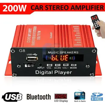 200W 12V USB Auto HIFI Audio Stereo Amplifier Bluetooth CAR FM Radio Remote Power Car Radios Car Electronics Car Accessories
200W 12V USB Auto HIFI Audio Stereo Amplifier Bluetooth CAR FM Radio Remote Power Car Radios Car Electronics Car Accessories