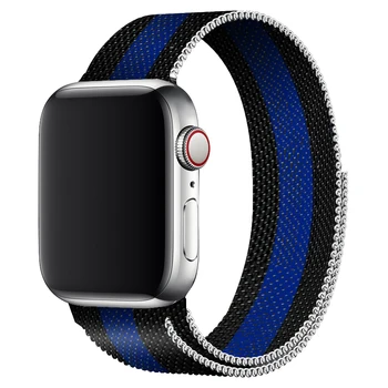 Milanese Loop Bracelet Black With Blue Band 44mm 40mm For Apple Watch Series 4 5 Metal Magnetic Strap For Iwatch Series 2/3/4/1
Milanese Loop Bracelet Black With Blue Band 44mm 40mm For Apple Watch Series 4 5 Metal Magnetic Strap For Iwatch Series 2/3/4/1