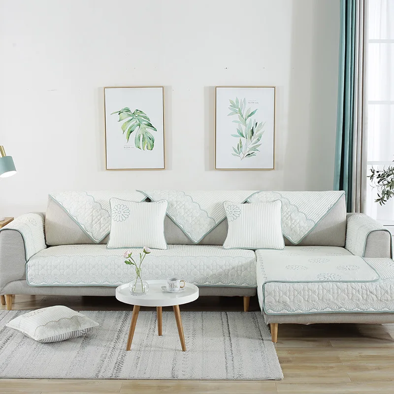 Cotton Quilted Embroidered Double-Sided Sofa Mat Minimalist Modern Anti-slip Four Seasons Universal Sofa Cover Cover Towel
Cotton Quilted Embroidered Double-Sided Sofa Mat Minimalist Modern Anti-slip Four Seasons Universal Sofa Cover Cover Towel