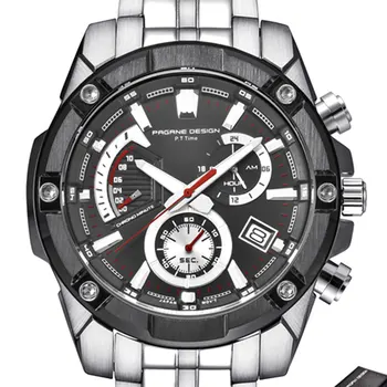 46 mm Pagani design Black white dial date chronograph quartz watch men business stainless steel men's Casual Sports watches
46 mm Pagani design Black white dial date chronograph quartz watch men business stainless steel men's Casual Sports watches