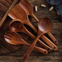 Wooden Utensils Set for Kitchen, Handmade Natural Teak Cooking Spoons Wooden Spatula for Nonstick Cookware (5 Sets)
Wooden Utensils Set for Kitchen, Handmade Natural Teak Cooking Spoons Wooden Spatula for Nonstick Cookware (5 Sets)