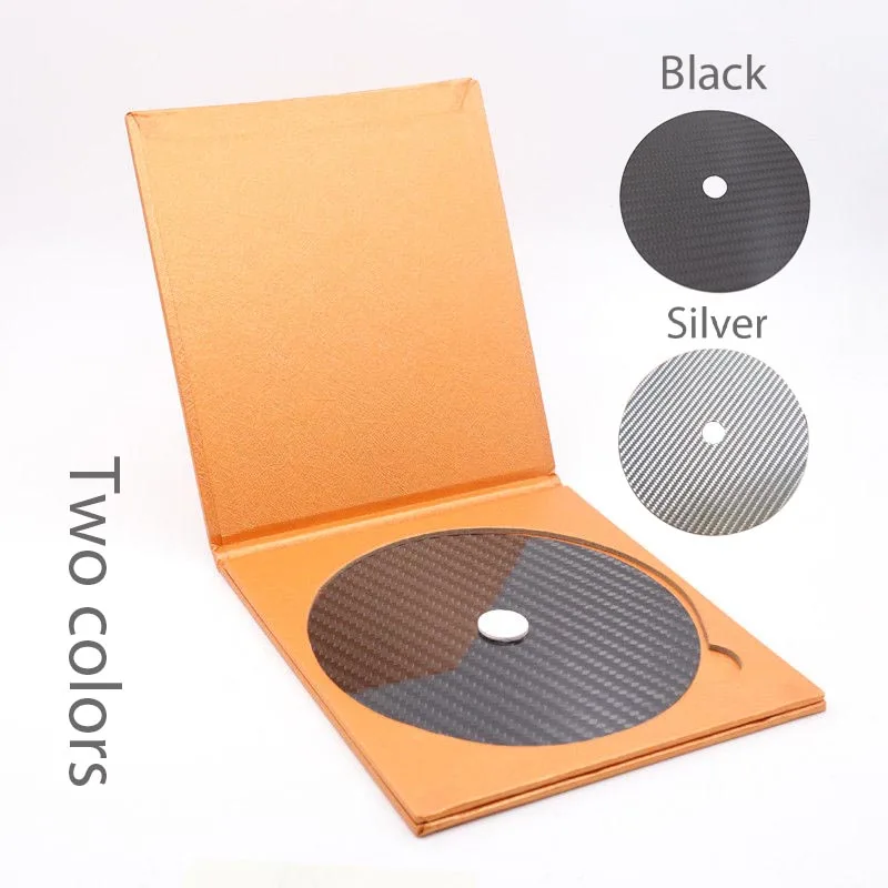 

1PCS Carbon Fiber CD Tape Disc Mat Base Tuning pad HiFi Audio turntable machine Anti-shock Shock Absorber Vibration Absorption