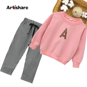 Kids Clothes Girls Sweatshirt + Pants Children's Clothes For Girls Plaid Pattern Costume For Girl Autumn Children's Clothes 
Kids Clothes Girls Sweatshirt + Pants Children's Clothes For Girls Plaid Pattern Costume For Girl Autumn Children's Clothes
