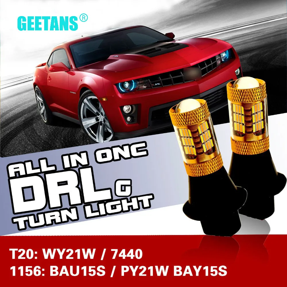 2PCS Car Led Light daytime running light & Front Turn Signals light Car drl led Winker White + Yellow 20W T20 1156 WY21W CJ
2PCS Car Led Light daytime running light & Front Turn Signals light Car drl led Winker White + Yellow 20W T20 1156 WY21W CJ