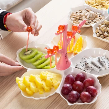 Wonderlife Plastic Flower Shape Fruit Plates Creative Minute-grid Snack Dishs Multifunction Storage Tool Fashion Decoration
Wonderlife Plastic Flower Shape Fruit Plates Creative Minute-grid Snack Dishs Multifunction Storage Tool Fashion Decoration