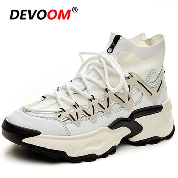 2020 Casual Flat Ladies Shoes Fashion High Top Womens Platform Woman Vulcanize Shoes Leather Female+shoes Chunky Sneakers Women
2020 Casual Flat Ladies Shoes Fashion High Top Womens Platform Woman Vulcanize Shoes Leather Female+shoes Chunky Sneakers Women