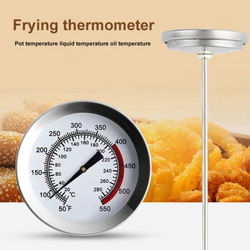 Long Probe Practical Kitchen Tools Stainless Steel Frying Oil Fryer Fries Fried Barbecue Thermometer 20°-280°c 40cm Chicken Wing
Long Probe Practical Kitchen Tools Stainless Steel Frying Oil Fryer Fries Fried Barbecue Thermometer 20°-280°c 40cm Chicken Wing