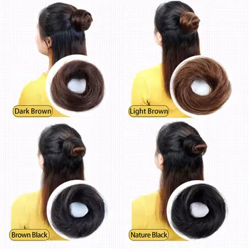 Brazilian Donut Chignon Hot Women/Men Remy Human Hair Bun Donuts Ring Brown Black Hair Extension Wig 4 Colors Hair Bun Pieces
Brazilian Donut Chignon Hot Women/Men Remy Human Hair Bun Donuts Ring Brown Black Hair Extension Wig 4 Colors Hair Bun Pieces