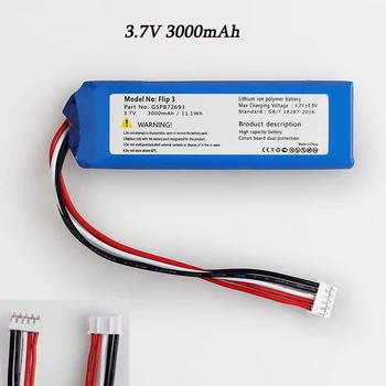 High Quality Replacement Battery GSP872693 3.7v 3000mah battery For JBL Flip 3
High Quality Replacement Battery GSP872693 3.7v 3000mah battery For JBL Flip 3