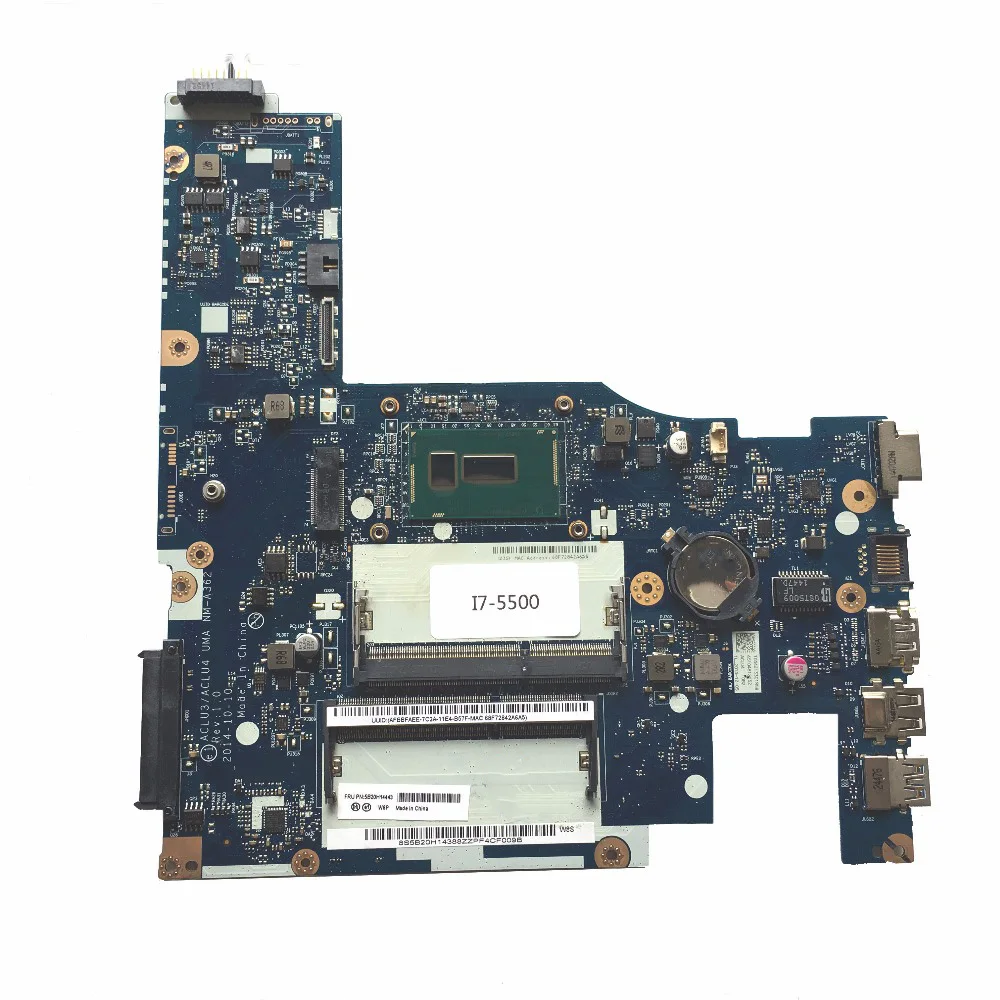 Laptop Motherboard With I7-5500U CPU 5B20H14443 NM-A362 100% working excellent For Lenovo G50-80
Laptop Motherboard With I7-5500U CPU 5B20H14443 NM-A362 100% working excellent For Lenovo G50-80