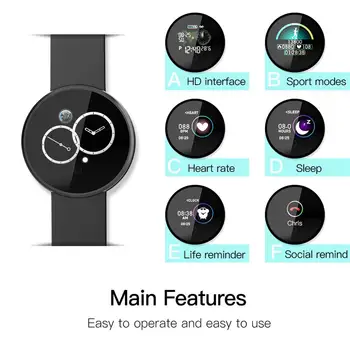 B36M Fitness Tracker Waterproof Smart Touch Fitness Watch Exercise Bracelet for Sleep Heart Rate Monitoring
B36M Fitness Tracker Waterproof Smart Touch Fitness Watch Exercise Bracelet for Sleep Heart Rate Monitoring