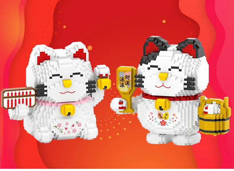 Japanese Abacus Lucky Smile Cat Animal 3D Model DIY Diamond Mini Building Small Blocks Brick Toy for Children Christmas gifts
Japanese Abacus Lucky Smile Cat Animal 3D Model DIY Diamond Mini Building Small Blocks Brick Toy for Children Christmas gifts