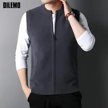 Top Grade New Autum Fashion Brand Zipper Knit Cardigan Sweater Vest Men Retro Crew Woolen Sleeveless Winter Casual Man Clothes
Top Grade New Autum Fashion Brand Zipper Knit Cardigan Sweater Vest Men Retro Crew Woolen Sleeveless Winter Casual Man Clothes