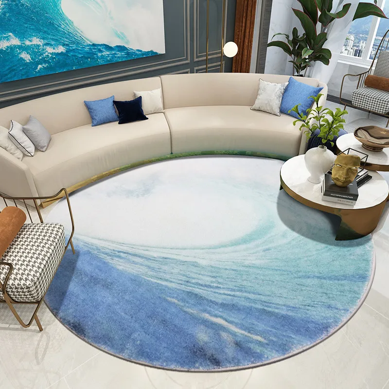 Carpet Nordic Round Carpet Bedroom Round Mat Chinese Modern Simple Carpet Round Ins Wind