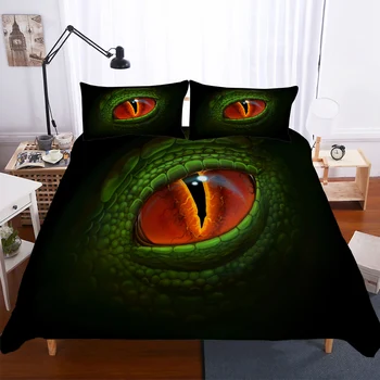 BEST.WENSD wholesale bedding-set-3d HD Animal Dinosaur eyes duvet cover set Dark green bedding cover Dinosaur bedset High-grade
BEST.WENSD wholesale bedding-set-3d HD Animal Dinosaur eyes duvet cover set Dark green bedding cover Dinosaur bedset High-grade