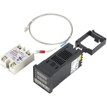 REX-C100 Temperature Controller SSR 40DA K Thermocouple Heat Sink Kit For Boiler Thermostat Temperature Controller
REX-C100 Temperature Controller SSR 40DA K Thermocouple Heat Sink Kit For Boiler Thermostat Temperature Controller