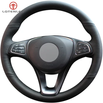 LQTENLEO Black Artificial Leather Car Steering Wheel Cover For Mercedes Benz C180 C200 C260 C300 B200 E200 E300 CLS260 CLS300 
LQTENLEO Black Artificial Leather Car Steering Wheel Cover For Mercedes Benz C180 C200 C260 C300 B200 E200 E300 CLS260 CLS300