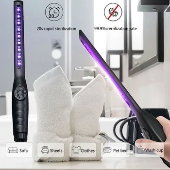 New Household UVC Disinfection Stick LED Sterilizer Wand UV Germicidal Lamp Germs Disinfection Light USB Rechargeable
New Household UVC Disinfection Stick LED Sterilizer Wand UV Germicidal Lamp Germs Disinfection Light USB Rechargeable