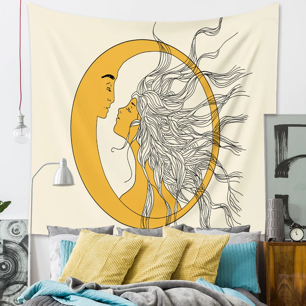 Morandi Sun Moon Printing Tapestry Wall Hanging Simple Boho Decor Room Decoration Accessories Wall Cloth Tapestries Background
Morandi Sun Moon Printing Tapestry Wall Hanging Simple Boho Decor Room Decoration Accessories Wall Cloth Tapestries Background