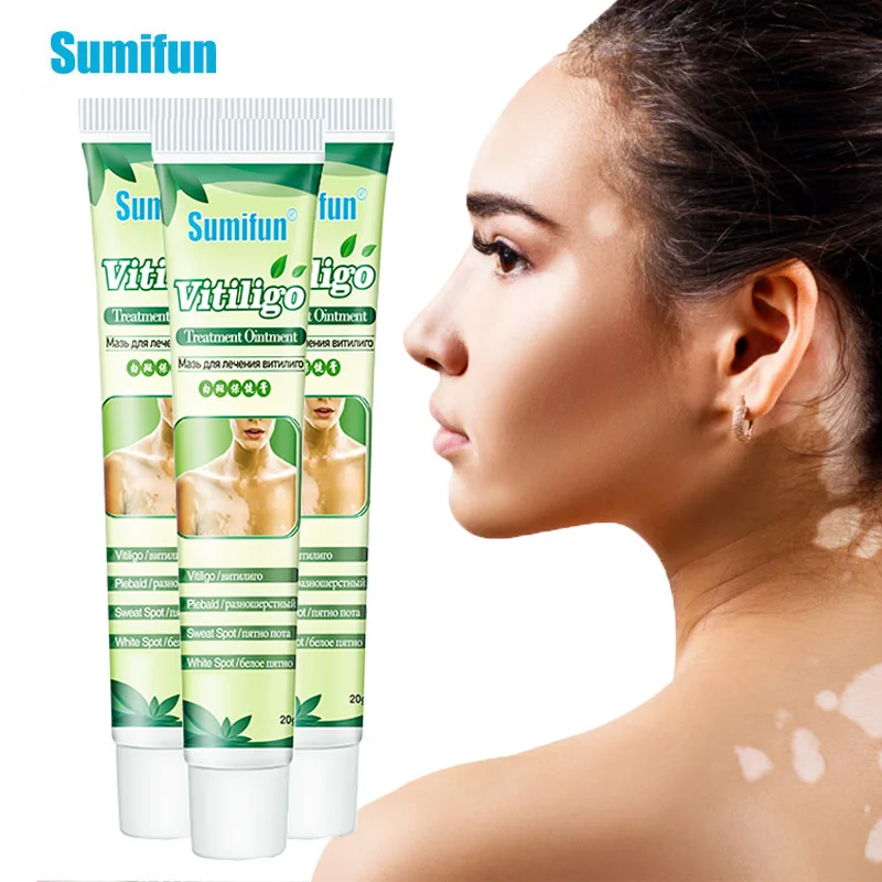 1/2/3Pcs Sumifun Vitiligo Treament Ointment White Spot Cream Antibacterial Psoriasis Localized Mycosis Leukoplakia Ointment
1/2/3Pcs Sumifun Vitiligo Treament Ointment White Spot Cream Antibacterial Psoriasis Localized Mycosis Leukoplakia Ointment