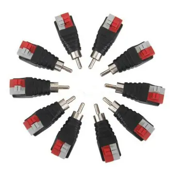 10 X RCA Male Connector Speaker Wire Cable To Audio Adapter Jack Plug 1V-38V
10 X RCA Male Connector Speaker Wire Cable To Audio Adapter Jack Plug 1V-38V