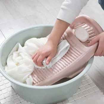 Plastic Scrubboards Washboard with Soap Holder Box Thicken Clothes Washing Board Laundry Scrub Anti-Slip Home Bathroom Supplies
Plastic Scrubboards Washboard with Soap Holder Box Thicken Clothes Washing Board Laundry Scrub Anti-Slip Home Bathroom Supplies