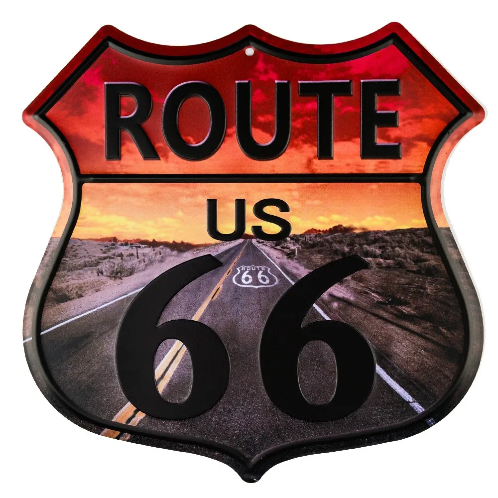 Винтажный домашний декор Route 66 шоссе щит оптом металлический знак | Дом и сад