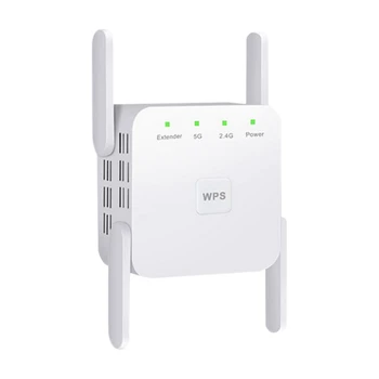 Wireless WiFi Repeater Wi Fi Booster 2.4G/5Ghz Wi-Fi Amplifier 300/1200 M Signal WiFi Long Range Extender UK Plug
Wireless WiFi Repeater Wi Fi Booster 2.4G/5Ghz Wi-Fi Amplifier 300/1200 M Signal WiFi Long Range Extender UK Plug