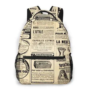 Retro Newspapers Pattern (2) Backpack School Bags Casual for Teenager Girls Shoulder Bag Travel Bags
Retro Newspapers Pattern (2) Backpack School Bags Casual for Teenager Girls Shoulder Bag Travel Bags