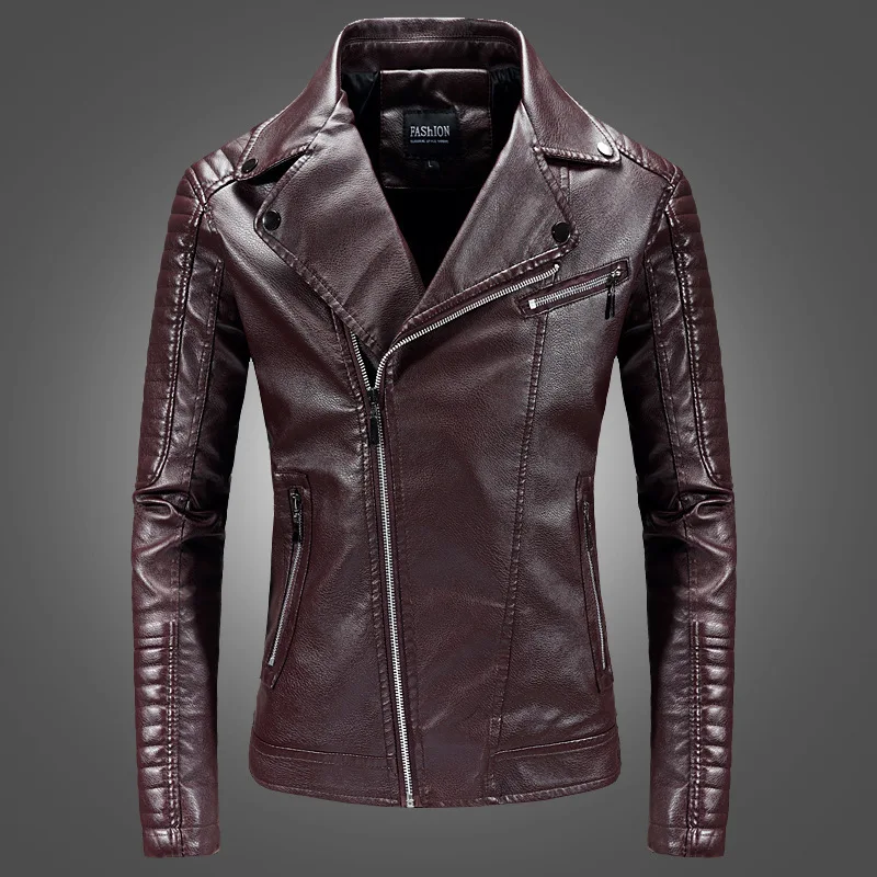 Men Leather Coat Punk Locomotive Clothing Leather Jacket Coat Pu Leather Coat
Men Leather Coat Punk Locomotive Clothing Leather Jacket Coat Pu Leather Coat