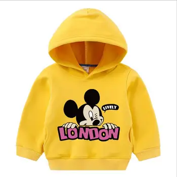 Children's Hooded Sweater Mickey winter boys and girls children's Plush long sleeve T-shirt children's thickened top coat
Children's Hooded Sweater Mickey winter boys and girls children's Plush long sleeve T-shirt children's thickened top coat