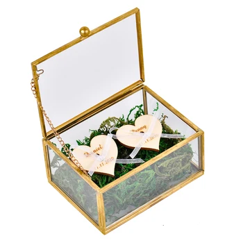 Personalized Engraved Wedding Glass Ring Box Love Heart Jewelry Box Copper Ring Holder Rectangle Eternal Flower Name Customize
Personalized Engraved Wedding Glass Ring Box Love Heart Jewelry Box Copper Ring Holder Rectangle Eternal Flower Name Customize
