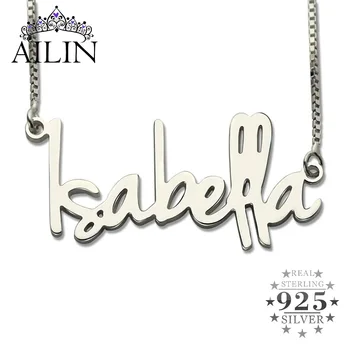 AILIN 925 Sterling Silver Customize Necklace With Name Plate Pendant Personalized Christmas Valentine's Day Jewelry Gifts Women
AILIN 925 Sterling Silver Customize Necklace With Name Plate Pendant Personalized Christmas Valentine's Day Jewelry Gifts Women