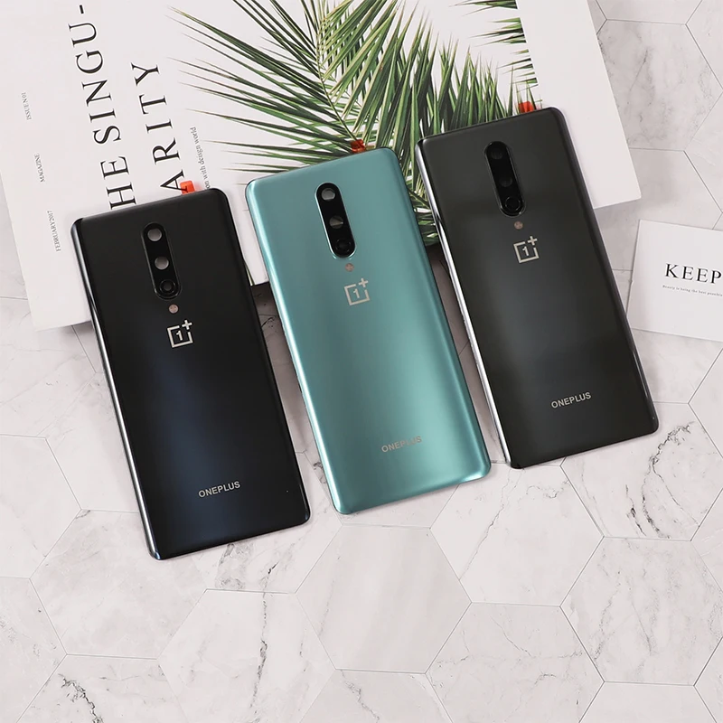 Для Oneplus 8 корпус для One Plus Батарейная дверь настоящая задняя крышка стеклянные