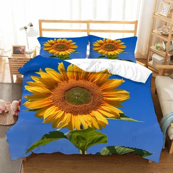 Sunflower 3D Bedding sets twin full queen king Quilt Cover Pillow Case 3pcs single double duvet cover sets luxury bedclothes
Sunflower 3D Bedding sets twin full queen king Quilt Cover Pillow Case 3pcs single double duvet cover sets luxury bedclothes