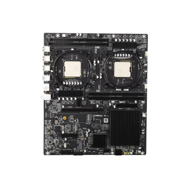 R58A X58 двойной V1.0 рабочего Материнская плата Процессор NVME M.2 Интерфейс DDR3 * 4 слот