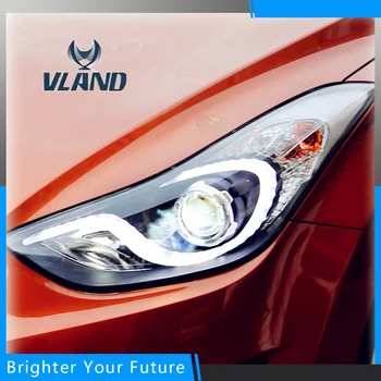 VLAND Car Head Lamp for Hyundai Elantra Headlights 2011-2017 Angel eyes DRL Lens Beam H7 HID Xenon Car Accessories
VLAND Car Head Lamp for Hyundai Elantra Headlights 2011-2017 Angel eyes DRL Lens Beam H7 HID Xenon Car Accessories
