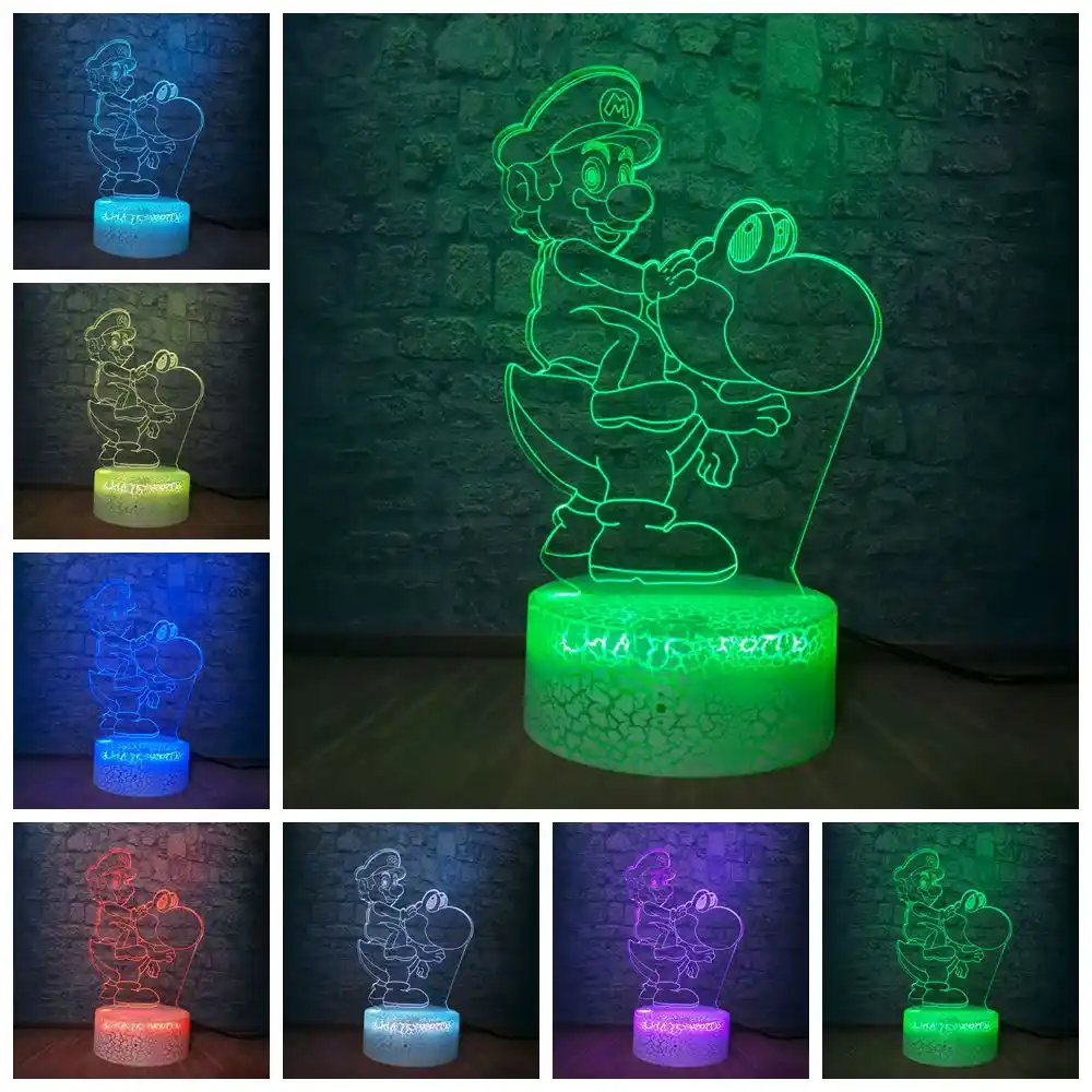 night light touch switch 7 color change with usb for birthday